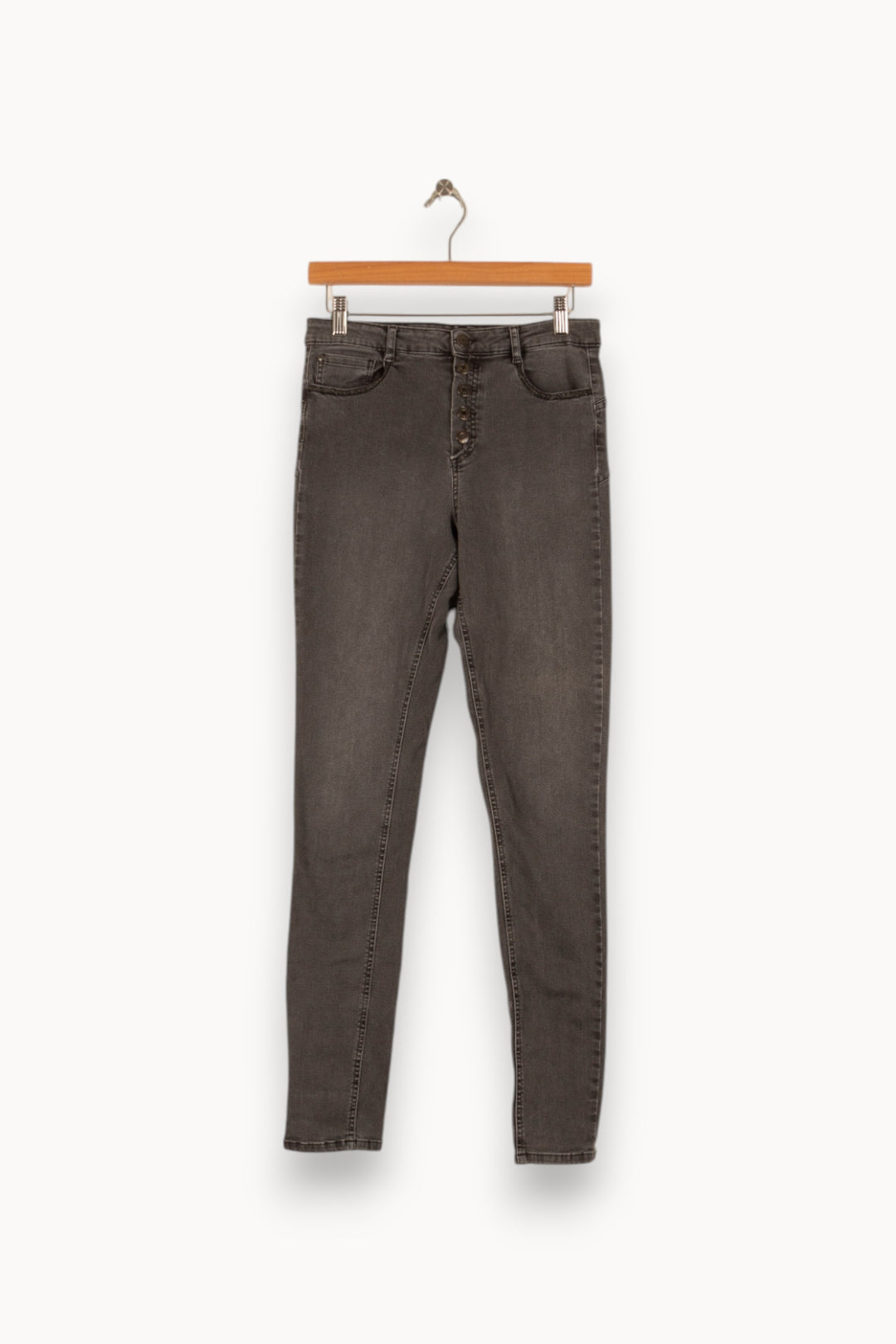 Jean Gris - Taille 40/L de la marque IKKS | PARAD48536 - Vendu par Paradigme - Image 2