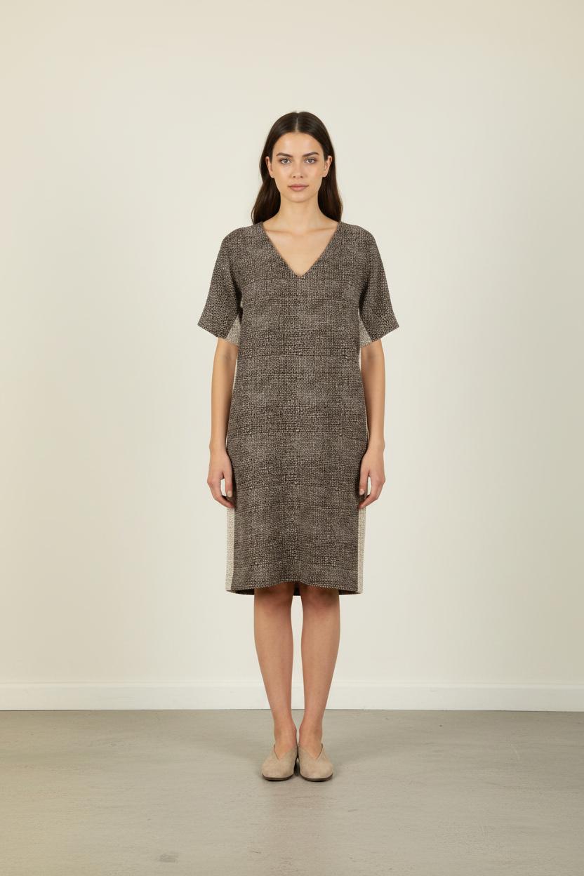 Robe noire à motifs - Taille XL/42