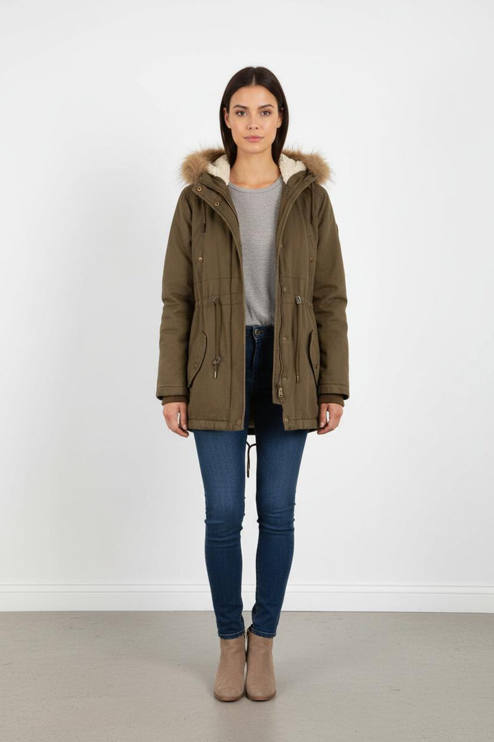 Manteau Long Vert - Taille S/36
