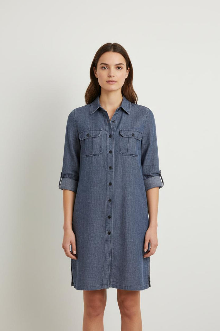 Robe Chemise Bleue - Taille M/38