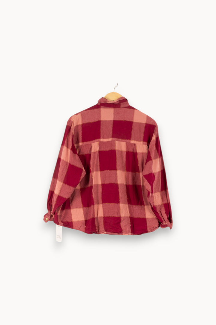 Chemise À Carreaux Rose et Rouge - Taille M/38 de la marque Wild | PARAD48563 - Vendu par Paradigme - Image 4