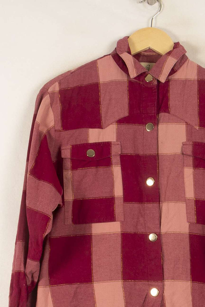 Chemise À Carreaux Rose et Rouge - Taille M/38 de la marque Wild | PARAD48563 - Vendu par Paradigme - Image 3