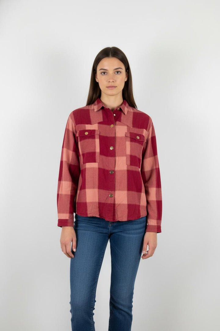 Chemise À Carreaux Rose et Rouge - Taille M/38