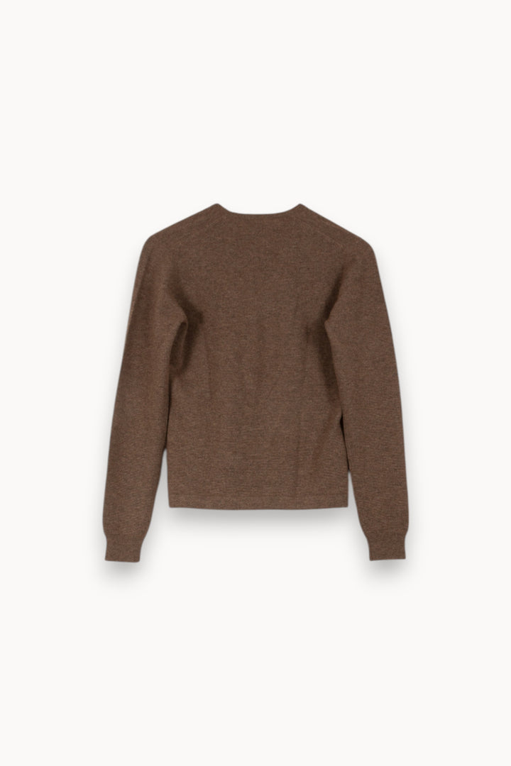 Pull Col V Marron - Taille T.U. de la marque RAEV | PARAD48600 - Vendu par Paradigme - Image 4