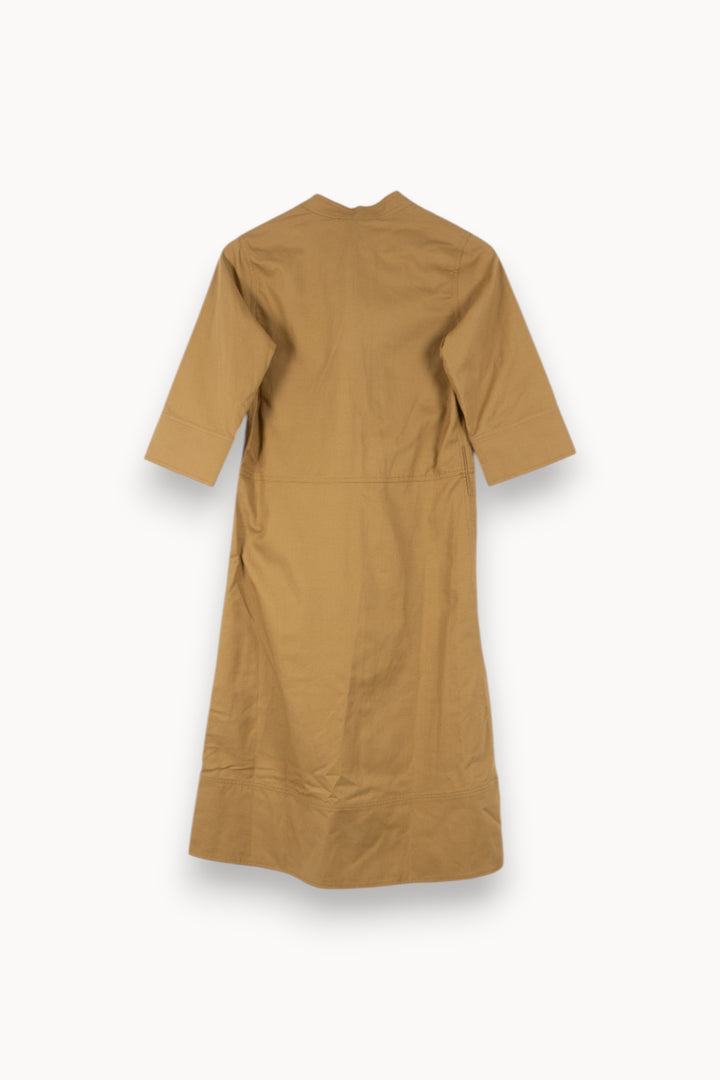 Robe Midi Marron - Taille XS/34 de la marque Vanessa Bruno | PARAD48614 - Vendu par Paradigme - Image 4