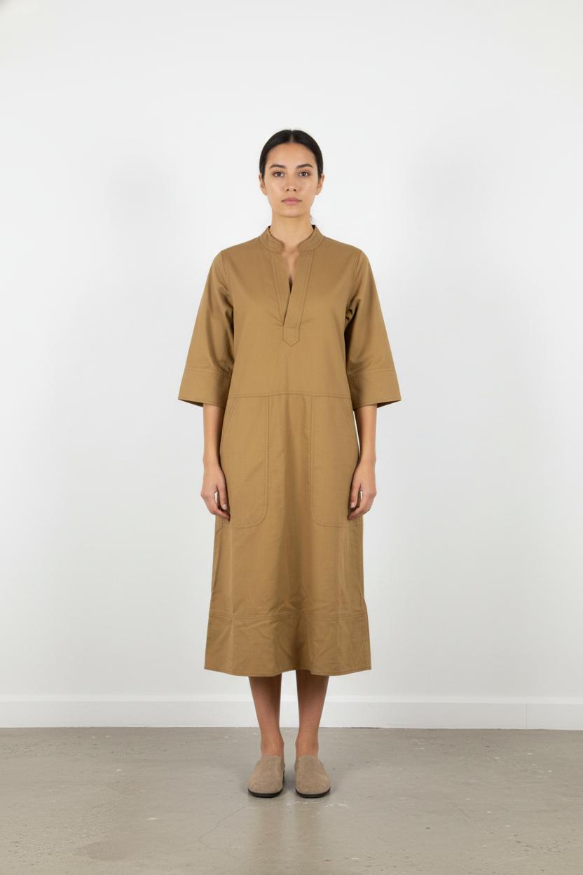Robe Midi Marron - Taille XS/34