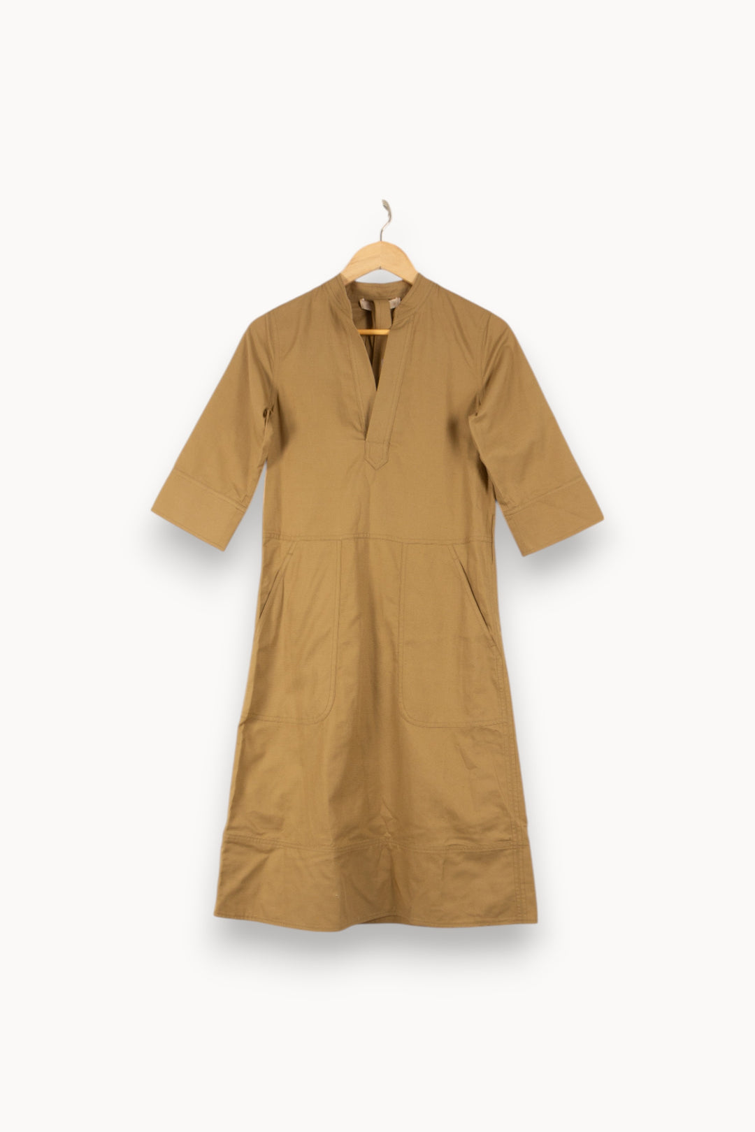 Robe Midi Marron - Taille XS/34 de la marque Vanessa Bruno | PARAD48614 - Vendu par Paradigme - Image 2