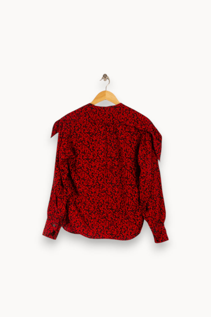 Blouse Rouge et Noire - Taille XS/34 de la marque Zadig&Voltaire | PARAD48616 - Vendu par Paradigme - Image 4