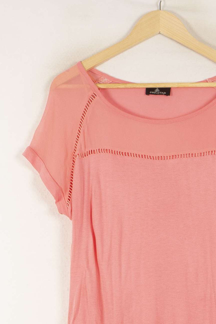 T-shirt Rose - Taille XXL/44 de la marque One Step | PARAD48623 - Vendu par Paradigme - Image 3