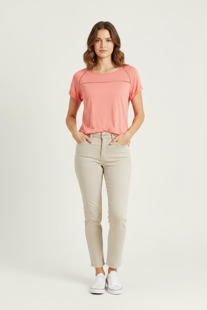 T-shirt Rose - Taille XXL/44