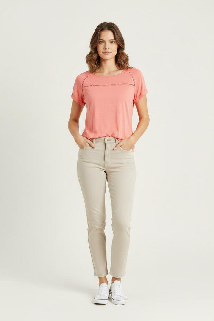 T-shirt Rose - Taille XXL/44