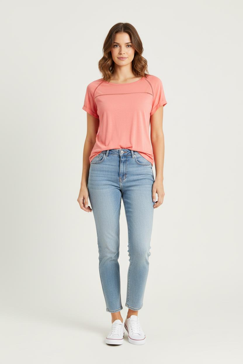 T-shirt Rose - Taille XXL/44 de la marque One Step | PARAD48623 - Vendu par Paradigme - Image 1