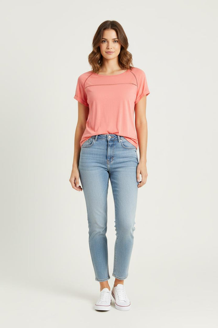 T-shirt Rose - Taille XXL/44 de la marque One Step | PARAD48623 - Vendu par Paradigme - Image 1