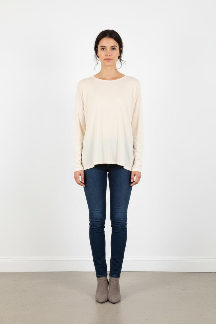 Tee-shirt Manches Longues Blanc - Taille S/36