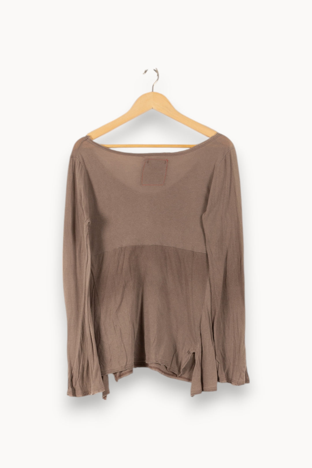 Tee-shirt Manches Longues Beige - Taille S/36 de la marque American Vintage | PARAD48635 - Vendu par Paradigme - Image 4