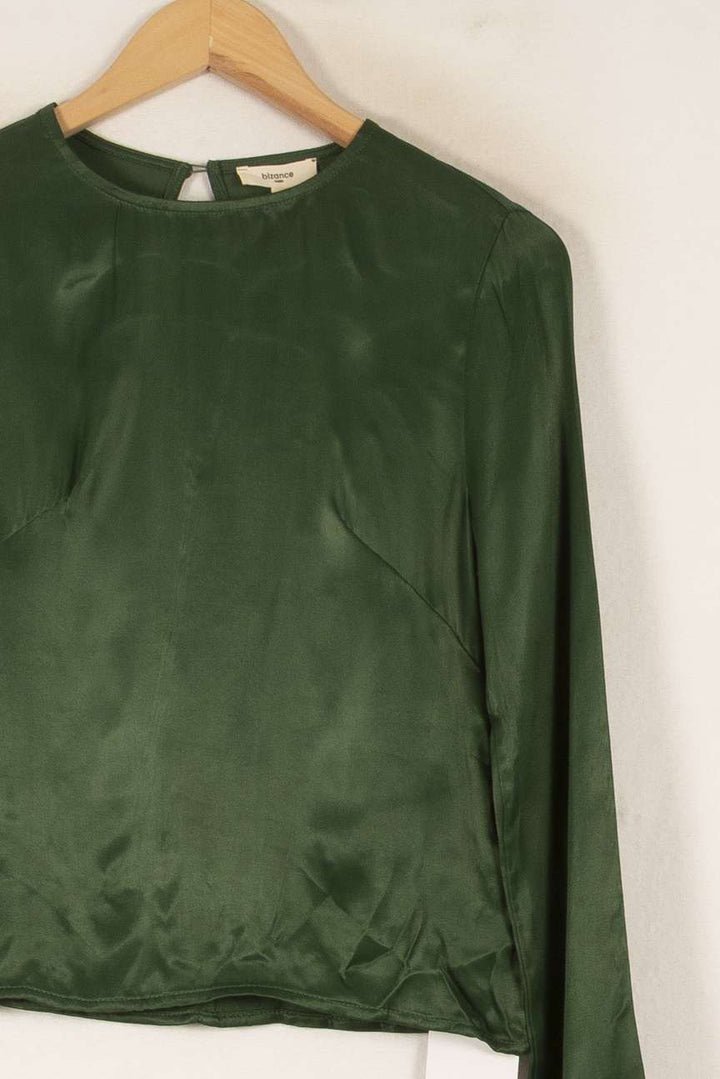 Blouse Verte - Taille XS/34 de la marque Bizance | PARAD48637 - Vendu par Paradigme - Image 3