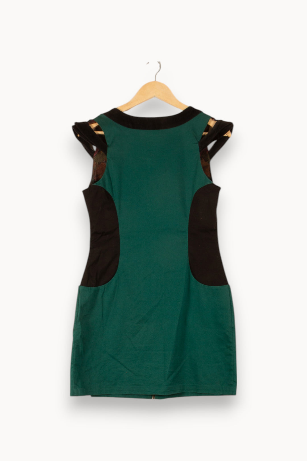 Robe Courte Vert et Noir - Taille M/38 de la marque Valentine Gauthier | PARAD48640 - Vendu par Paradigme - Image 4