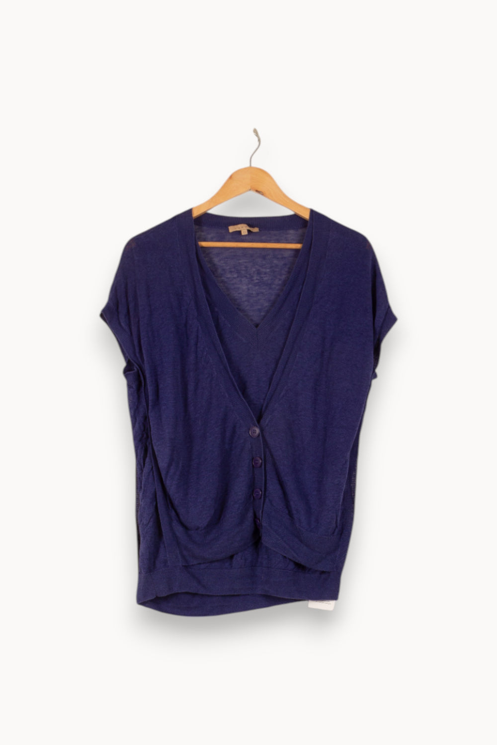 Gilet Bleu - Taille S/36 de la marque Sandro | PARAD48641 - Vendu par Paradigme - Image 2