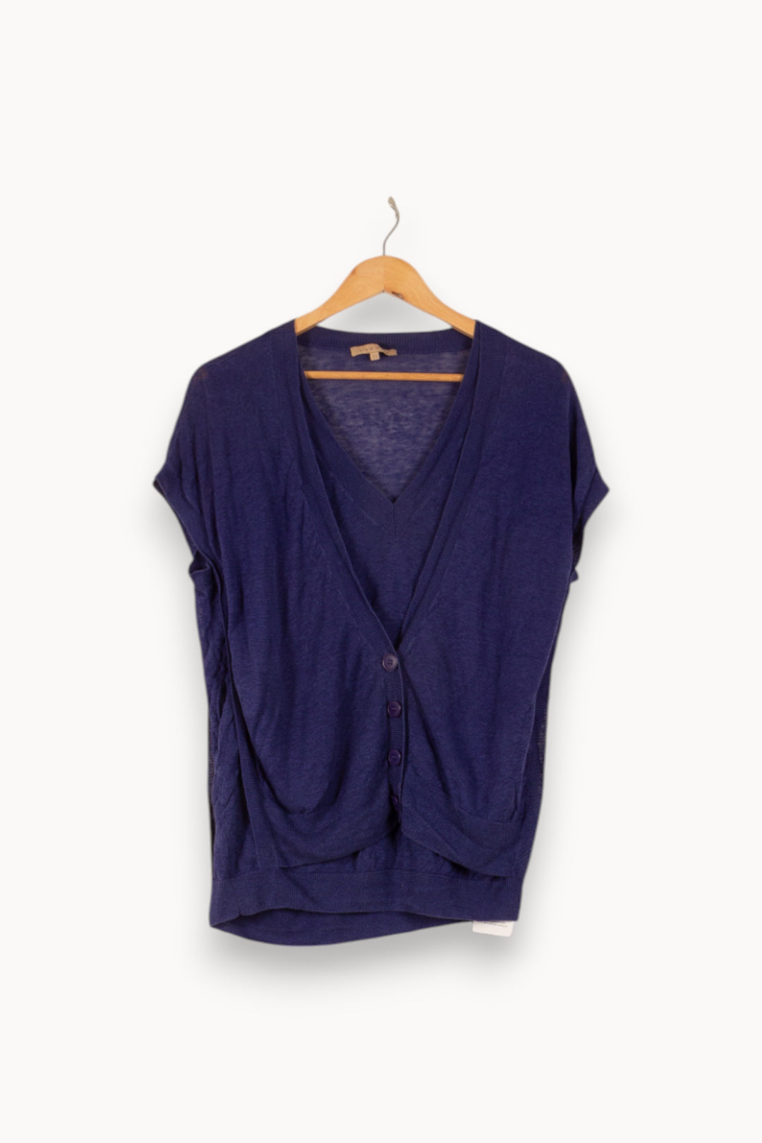 Gilet Bleu - Taille S/36 de la marque Sandro | PARAD48641 - Vendu par Paradigme - Image 2