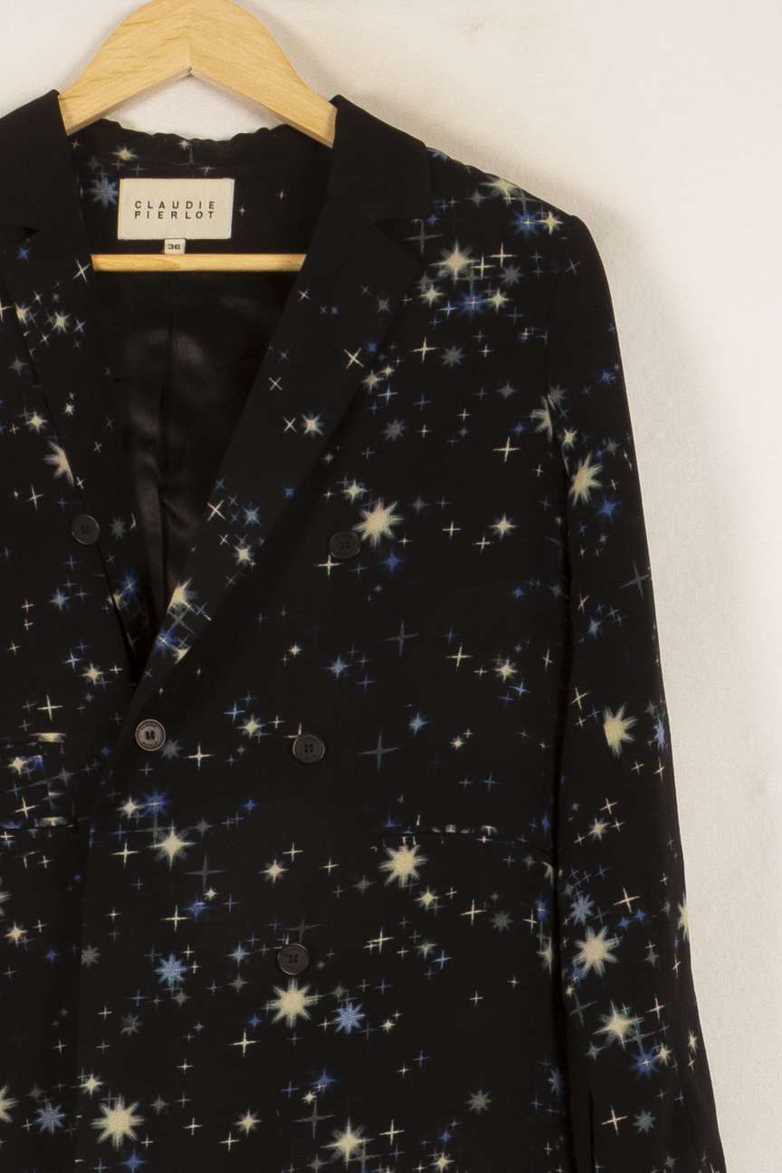 Blazer Noir et Bleu - Taille S/36 de la marque Claudie Pierlot | PARAD48643 - Vendu par Paradigme - Image 3