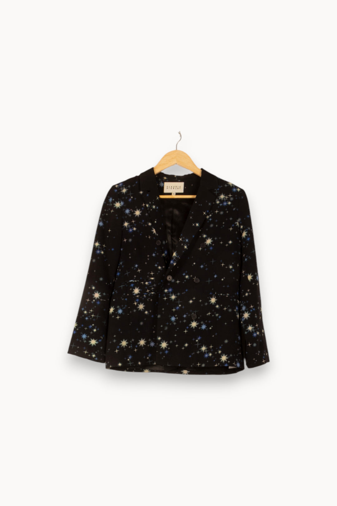 Blazer Noir et Bleu - Taille S/36 de la marque Claudie Pierlot | PARAD48643 - Vendu par Paradigme - Image 2