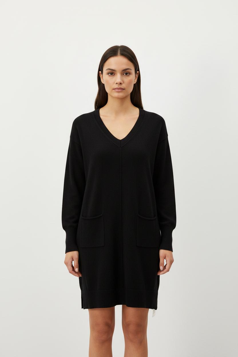 Robe Pull Noire - Taille S/36