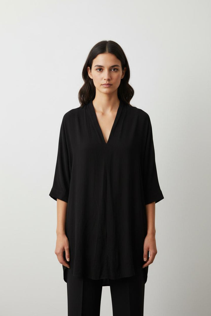 Robe Chemise Noire - Taille M/38