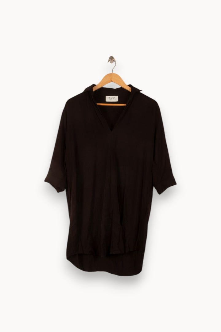 Robe Chemise Noire - Taille M/38 de la marque Sud express | PARAD48648 - Vendu par Paradigme - Image 2