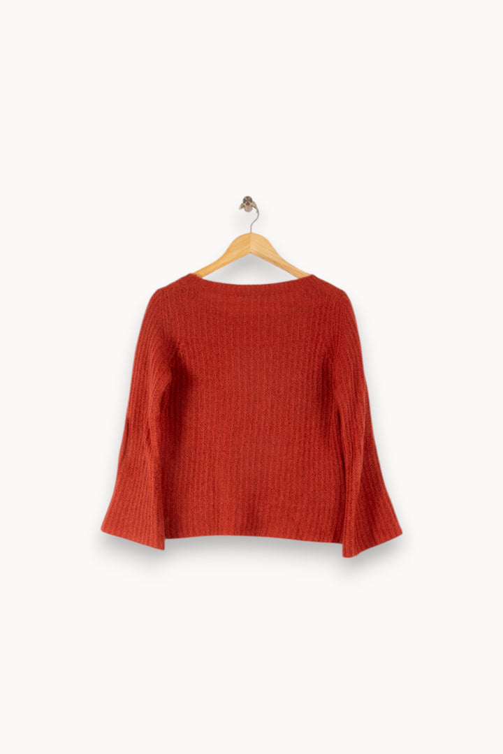 Pull Rouge - Taille S/36 de la marque La Fée Maraboutée | PARAD48655 - Vendu par Paradigme - Image 4