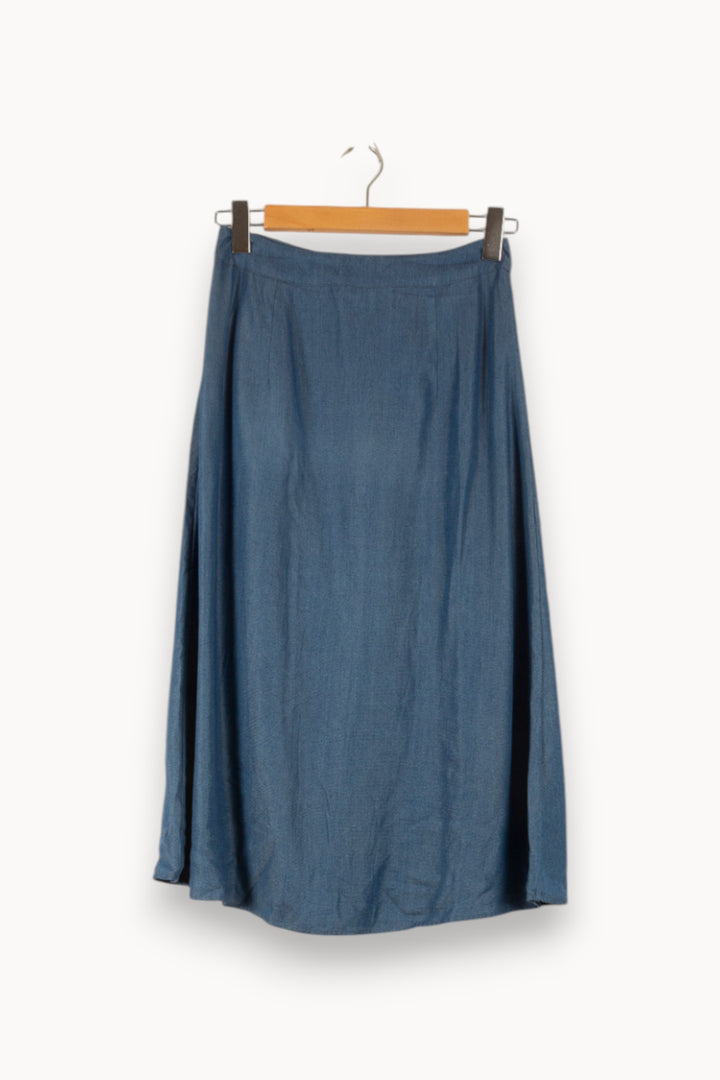Jupe Midi Bleue - Taille S/36 de la marque Soi Paris | PARAD48662 - Vendu par Paradigme - Image 4