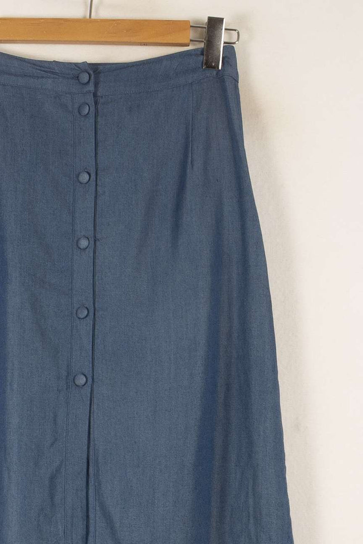 Jupe Midi Bleue - Taille S/36 de la marque Soi Paris | PARAD48662 - Vendu par Paradigme - Image 3