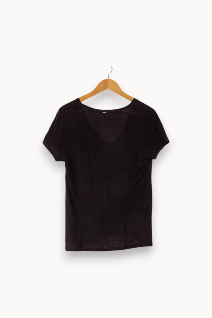 Tee-shirt Noir - Taille S/36 de la marque IKKS | PARAD48665 - Vendu par Paradigme - Image 4