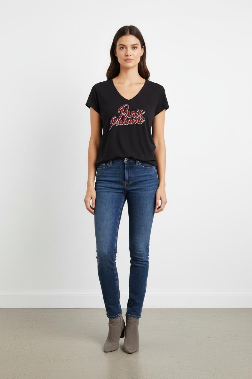 Tee-shirt Noir - Taille S/36