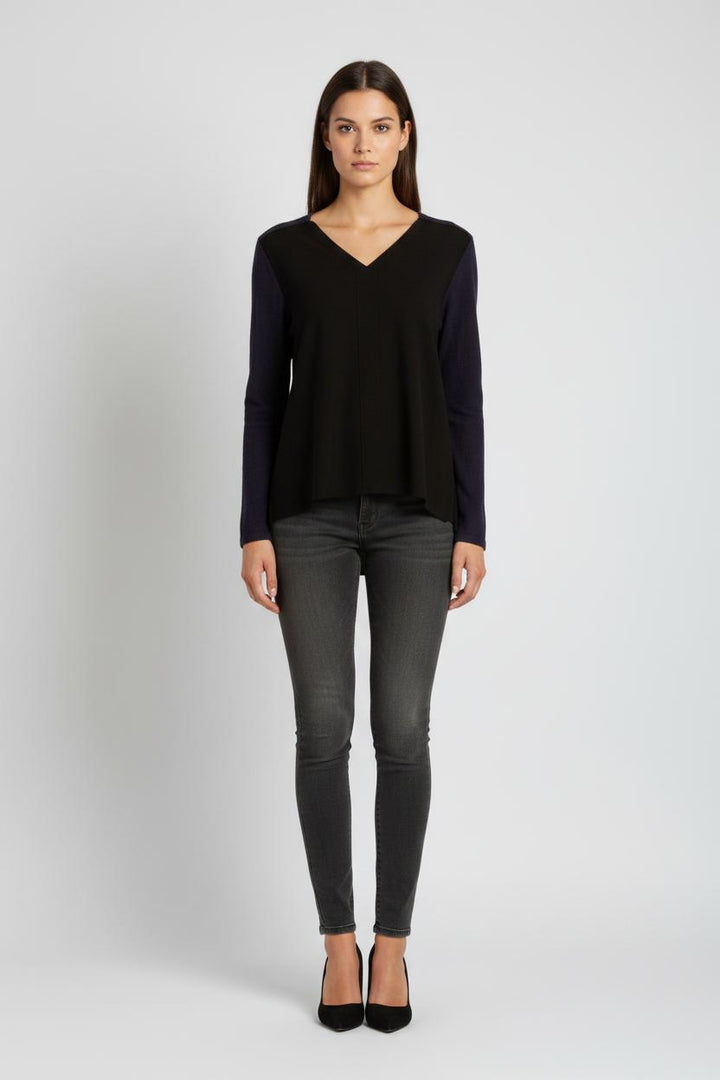 Pull Noir et Bleu - Taille M/38