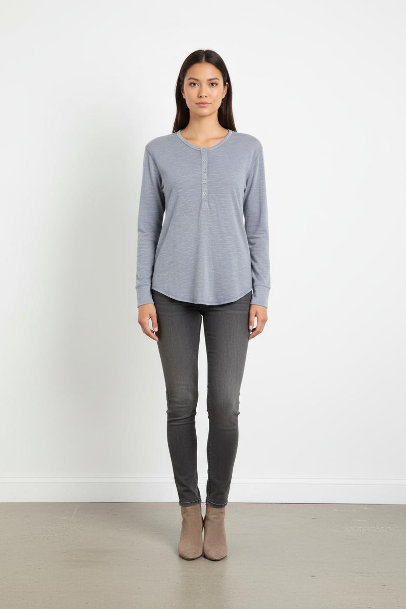 Henley Bleu - Taille M/38