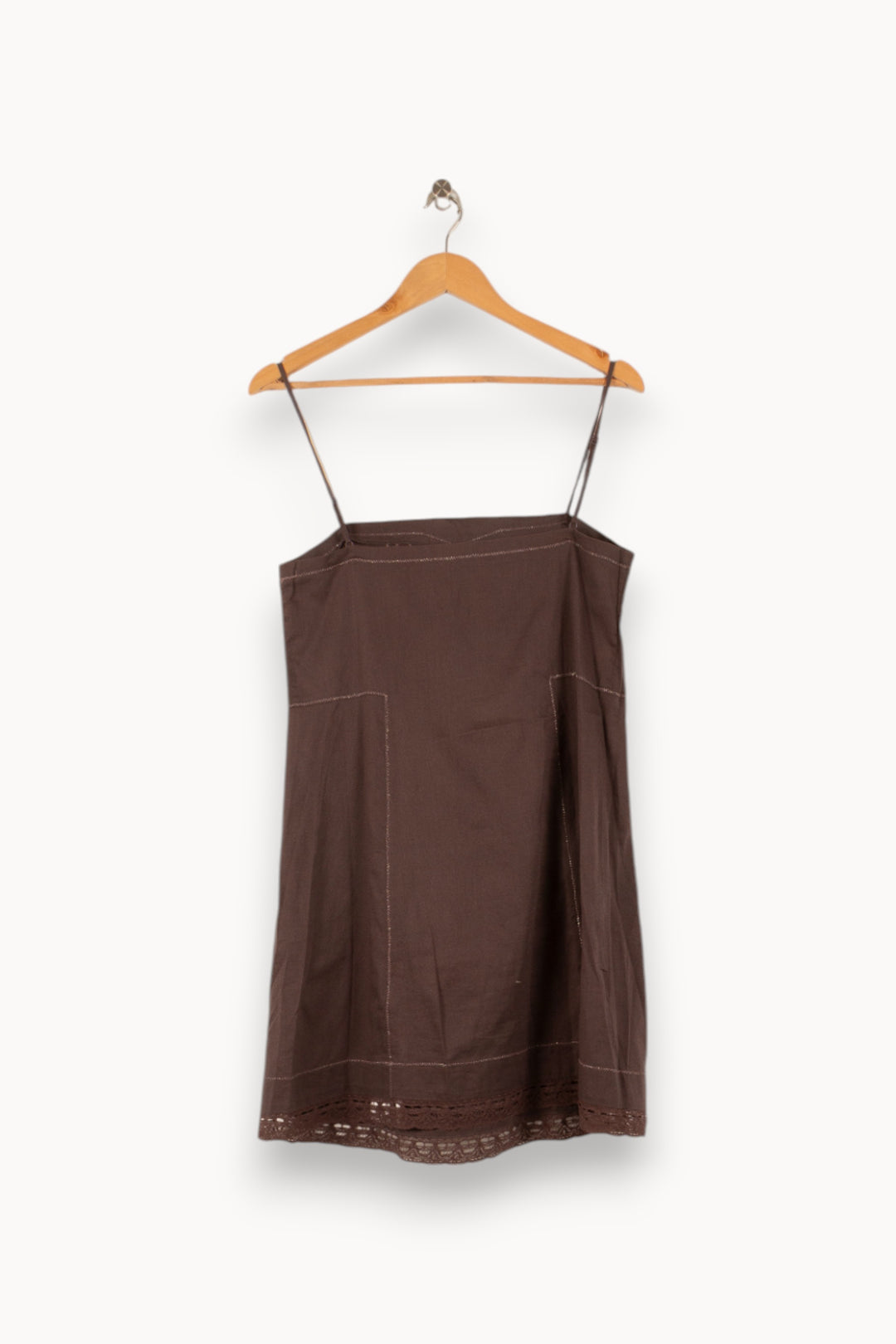 Robe Courte Marron - Taille M/38 de la marque Zadig&Voltaire | PARAD48705 - Vendu par Paradigme - Image 4