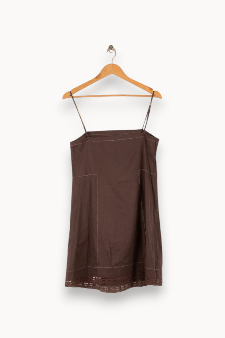 Robe Courte Marron - Taille M/38 de la marque Zadig&Voltaire | PARAD48705 - Vendu par Paradigme - Image 4