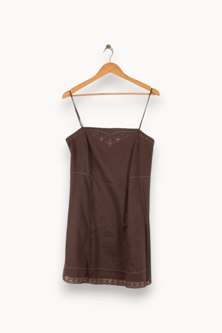 Robe Courte Marron - Taille M/38 de la marque Zadig&Voltaire | PARAD48705 - Vendu par Paradigme - Image 2