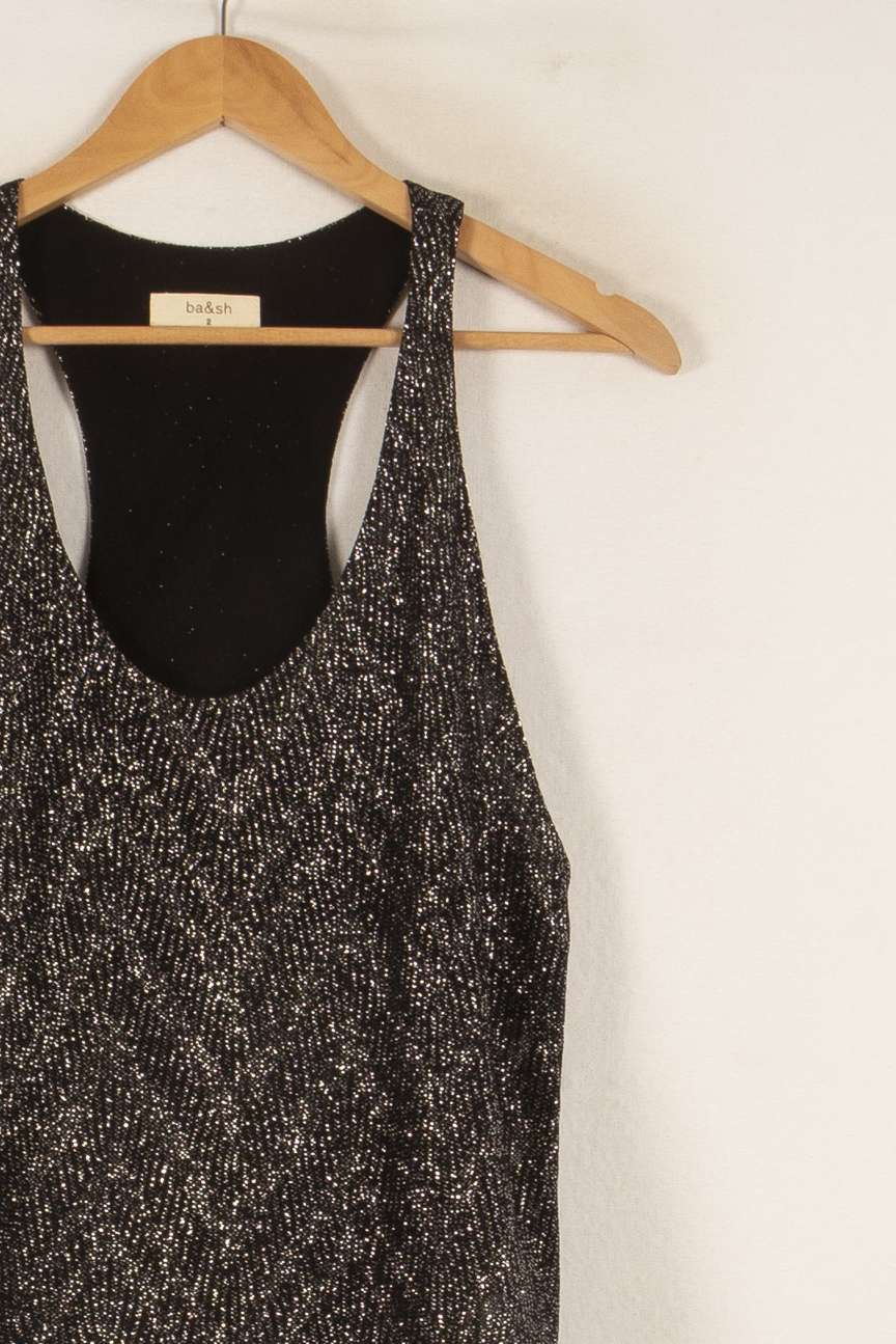 Débardeur Noir et Argenté - Taille M/38 de la marque ba&sh | PARAD48709 - Vendu par Paradigme - Image 3
