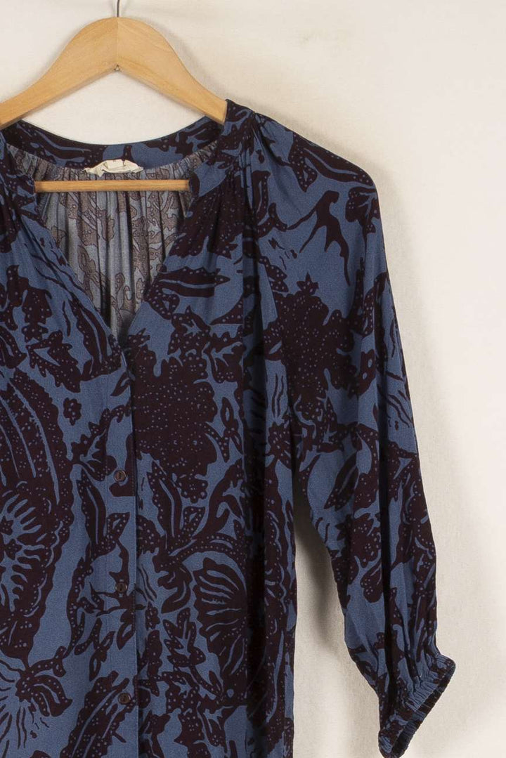 Robe Midi Bleue et Noire - Taille XS/34 de la marque Maison 123 | PARAD48718 - Vendu par Paradigme - Image 3