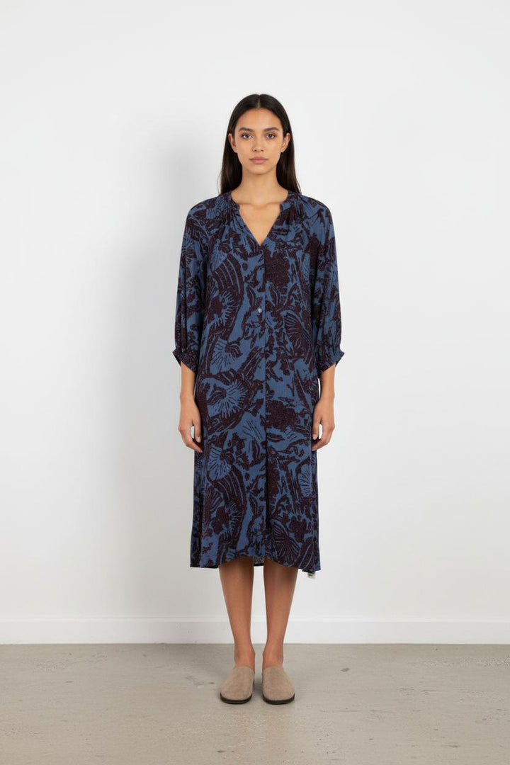 Robe Midi Bleue et Noire - Taille XS/34