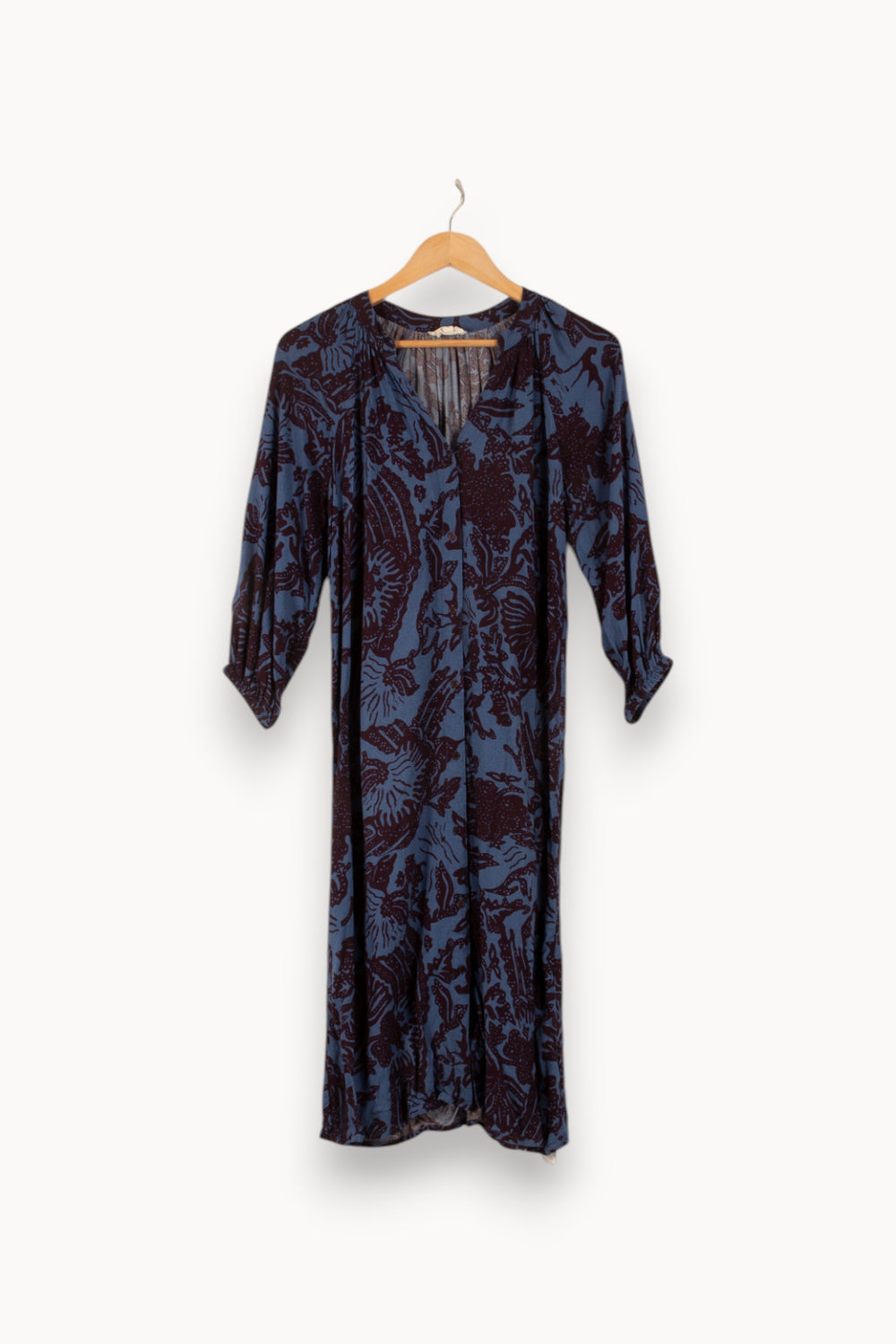 Robe Midi Bleue et Noire - Taille XS/34 de la marque Maison 123 | PARAD48718 - Vendu par Paradigme - Image 2