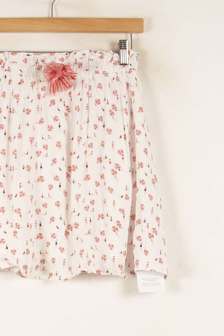 Jupe Courte Blanche et Rose - Taille S/36 de la marque Marie Sixtine | PARAD48722 - Vendu par Paradigme - Image 3