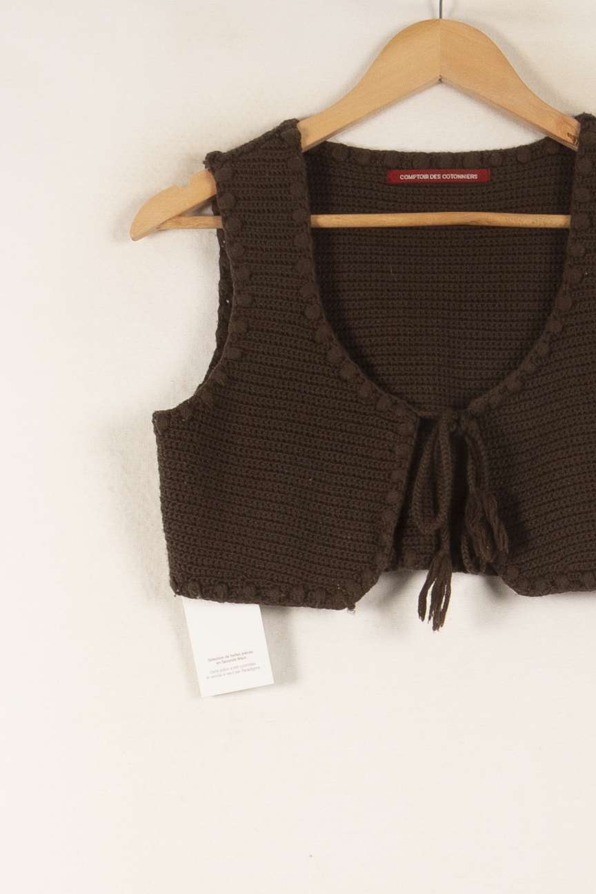 Gilet Marron - Taille S/36 de la marque Comptoir des Cotonniers | PARAD48723 - Vendu par Paradigme - Image 3