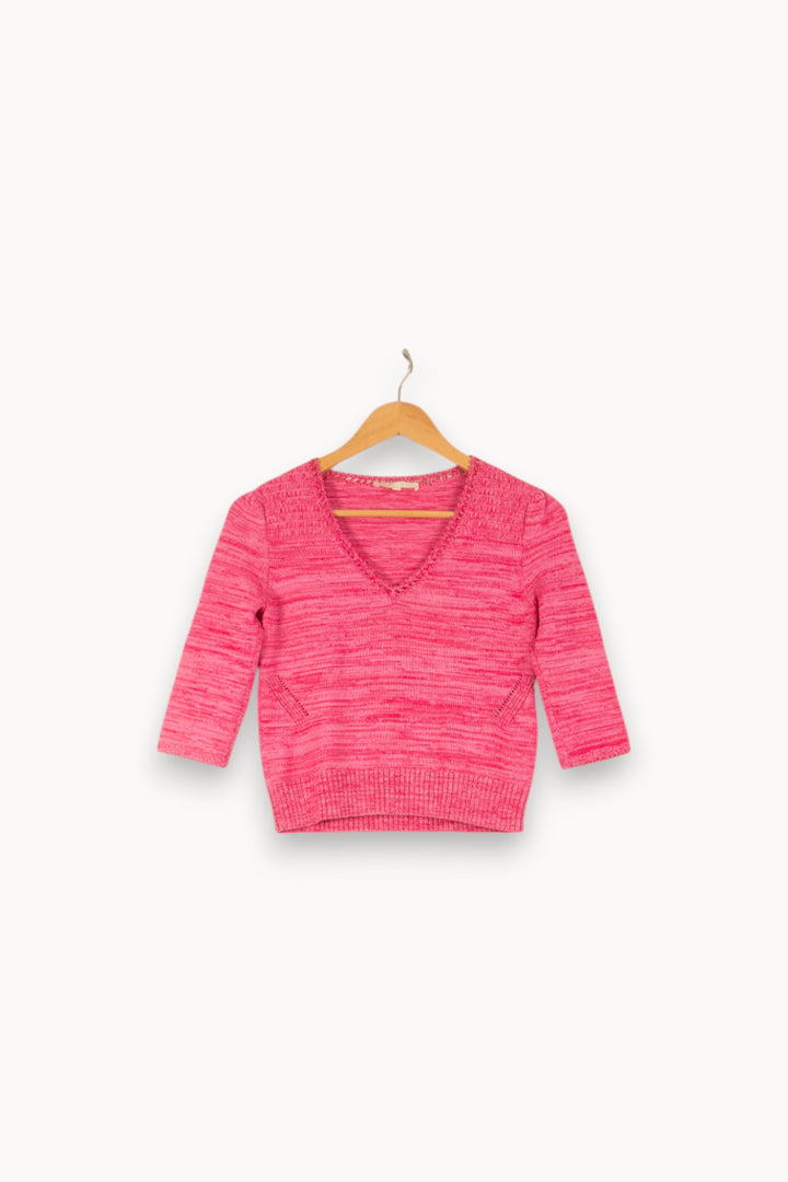 Pull Rose - Taille S/36 de la marque Maje | PARAD48726 - Vendu par Paradigme - Image 2