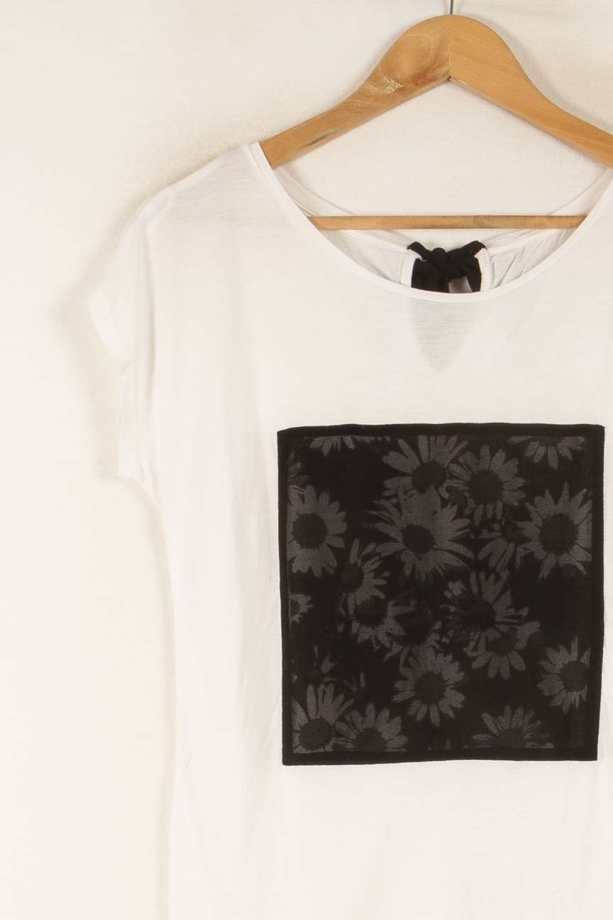 T-shirt Blanc et Noir - Taille S/36 de la marque I.Code | PARAD48737 - Vendu par Paradigme - Image 3