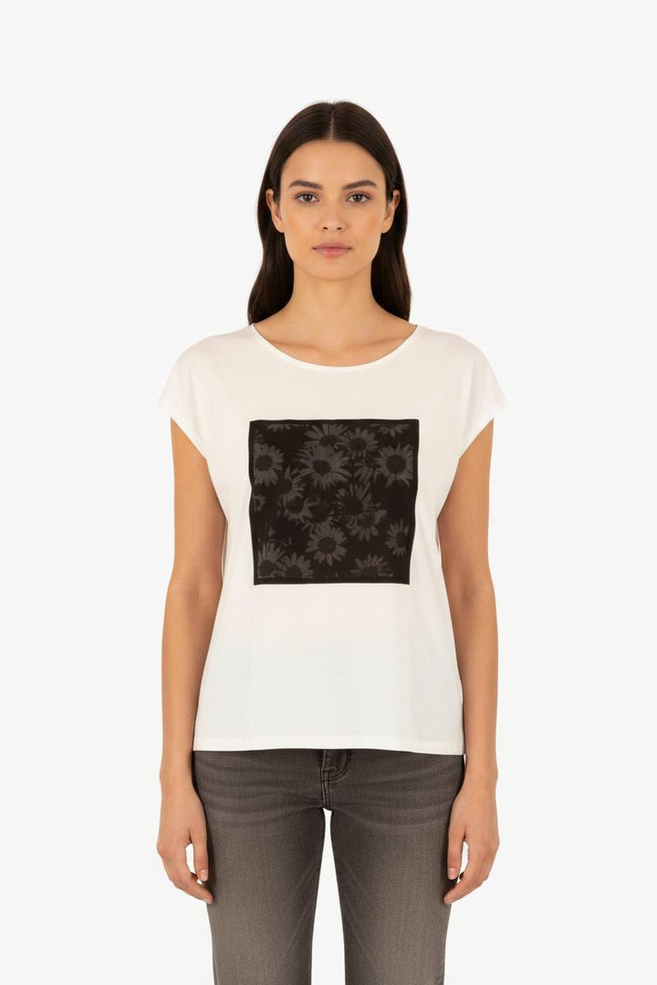 T-shirt Blanc et Noir - Taille S/36