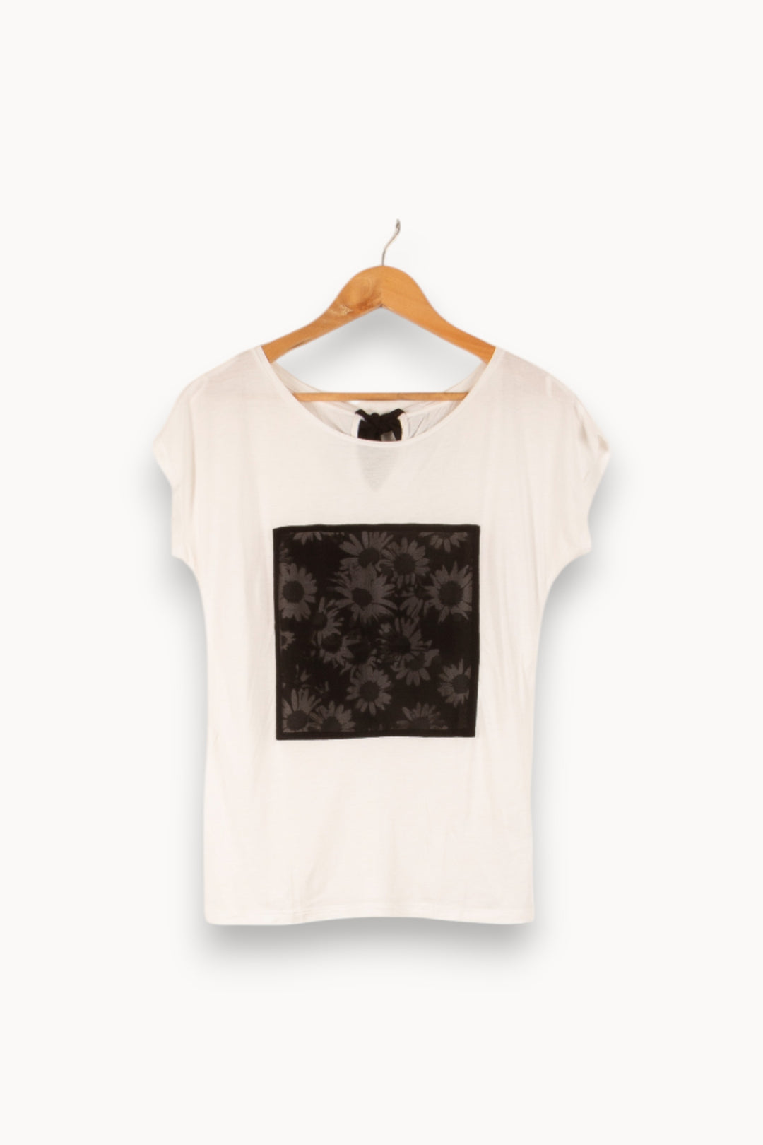 T-shirt Blanc et Noir - Taille S/36 de la marque I.Code | PARAD48737 - Vendu par Paradigme - Image 2