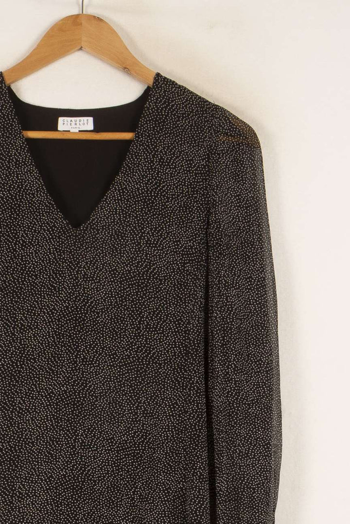 Robe Courte Noire - Taille M/38 de la marque Claudie Pierlot | PARAD48748 - Vendu par Paradigme - Image 3