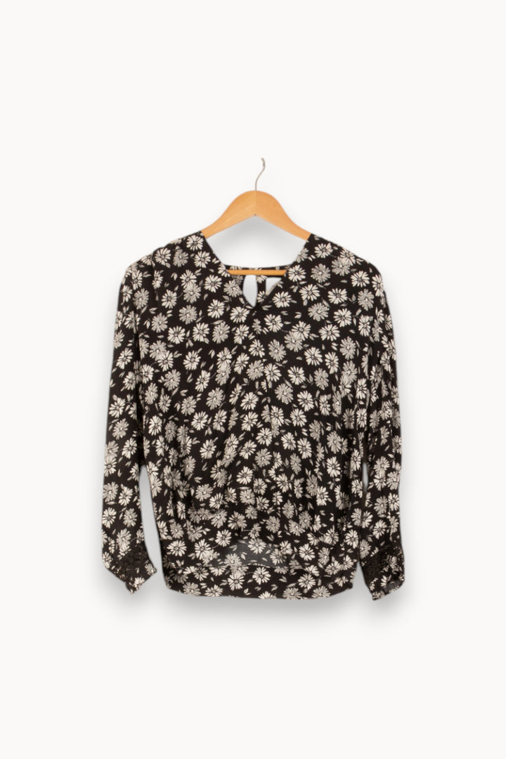 Blouse Noire et Blanche - Taille S/36 de la marque Maison 123 | PARAD48749 - Vendu par Paradigme - Image 2
